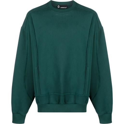STYLAND maglione con design a inserti - verde