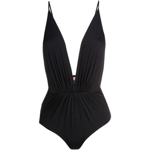 Clube Bossa costume intero con arricciatura - nero