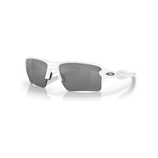 Oakley 0oo9188 occhiali da sole, bianco (polished white/prizmblackpolarized), 59 uomo
