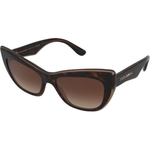 Dolce & Gabbana dg4417 325613 | occhiali da sole graduati o non graduati | plastica | cat eye | havana, marrone | adrialenti