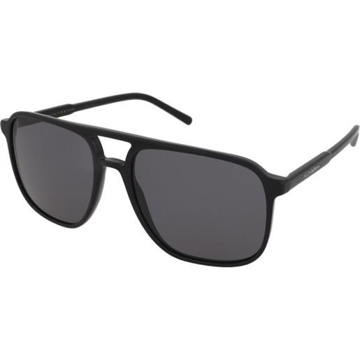 Dolce & Gabbana dg4423 501/81 | occhiali da sole graduati o non graduati | prova online | unisex | plastica | pilot | nero | adrialenti