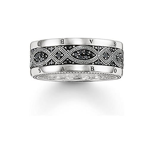 Thomas Sabo anello da fidanzamento promessa matrimonio da uomo argento, argento sterling 925 tr2006-051-11-52