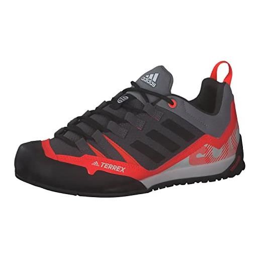 adidas terrex swift solo approach , sneakers unisex - adulto, grey five/core black/solar red, 37 1/3 eu