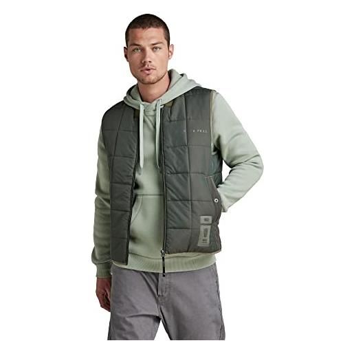 G-STAR RAW men's meefic square quilted vest, verde (shadow olive d20127-c980-b230), xs