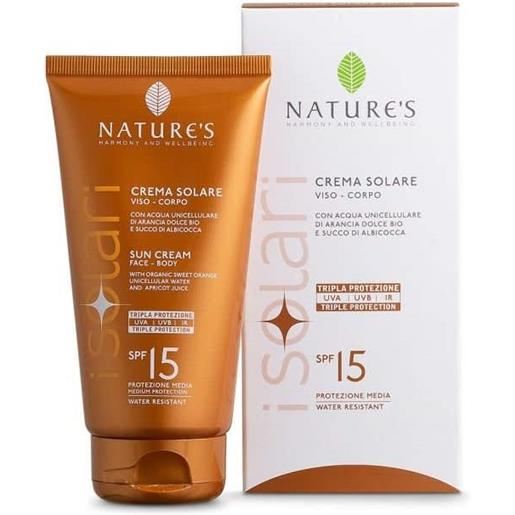 Nature's crema solare spf15 150ml Nature's