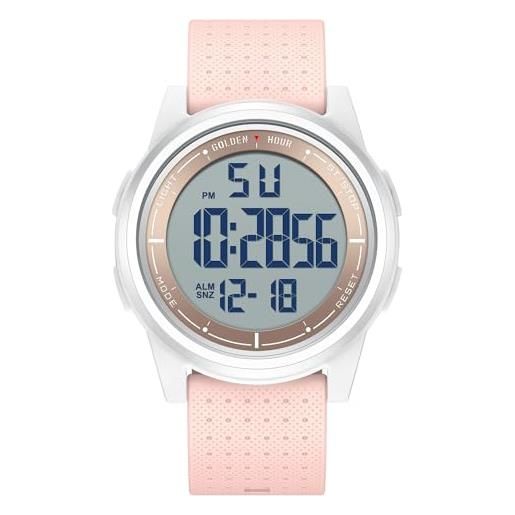 GOLDEN HOUR ultra-sottile minimalista sport impermeabile orologi digitali uomo con display ampio angolo cinturino in gomma orologio da polso per uomini donne