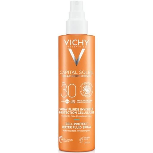 Vichy capital soleil solare spray anti-disidratazione texture ultra-leggera 30spf 200 ml vichy