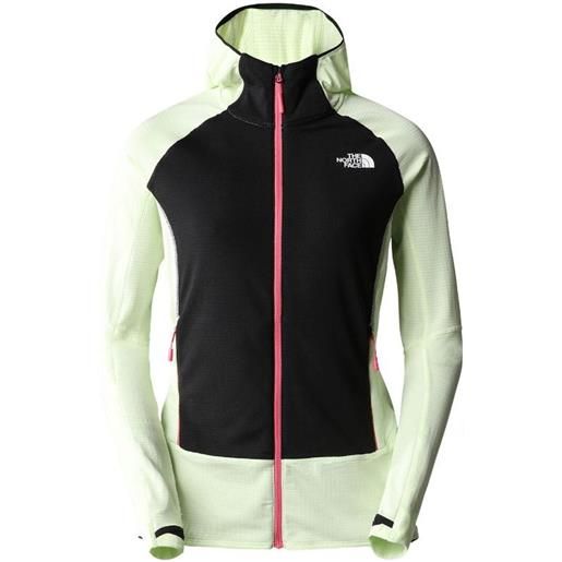 The North Face womens bolt polartec hoodie lime cream/tnf black donna