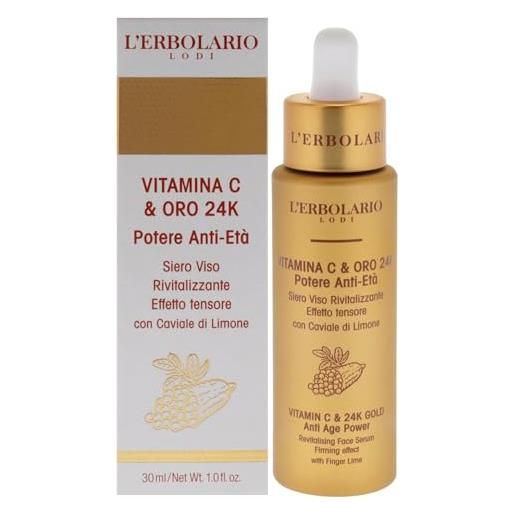 L'Erbolario vitamina c & 24 k gold siero viso anti-invecchiamento