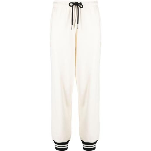 Moncler pantaloni sportivi a righe - bianco
