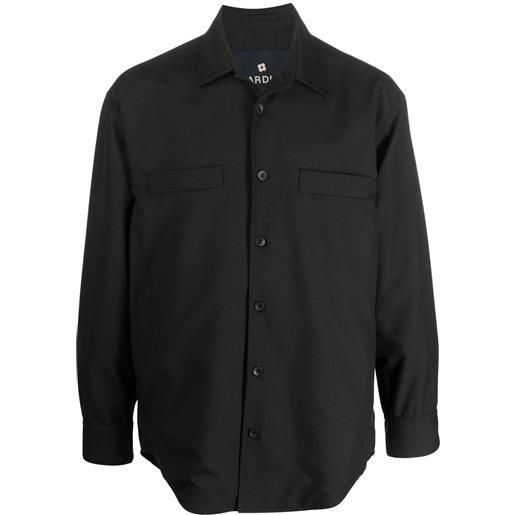 Lardini camicia con applicazione - nero