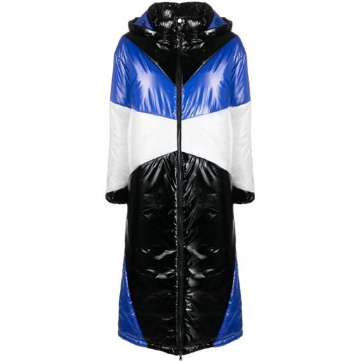 Patrizia Pepe cappotto con design color-block oversize - nero
