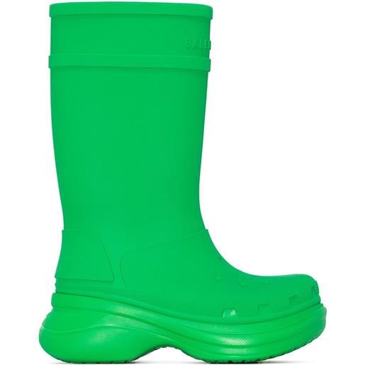 Balenciaga stivali da pioggia Balenciaga x crocs - verde