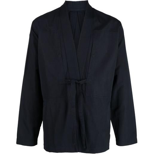 Maharishi giacca-camicia utility con nodo - blu