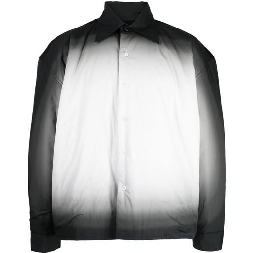 Liberal Youth Ministry giacca-camicia effetto sfumato - nero