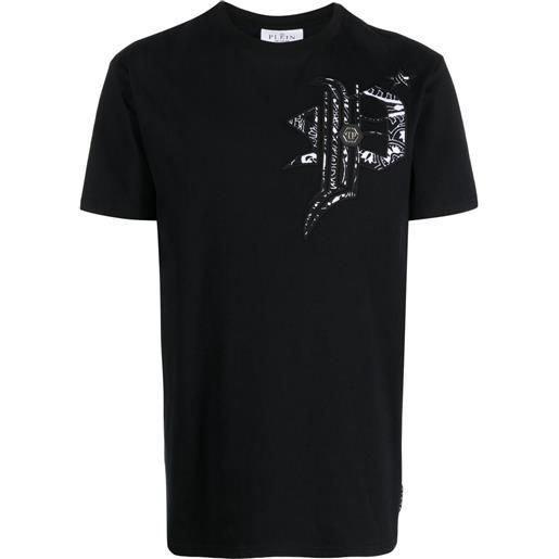 Philipp Plein t-shirt con stampa grafica - nero
