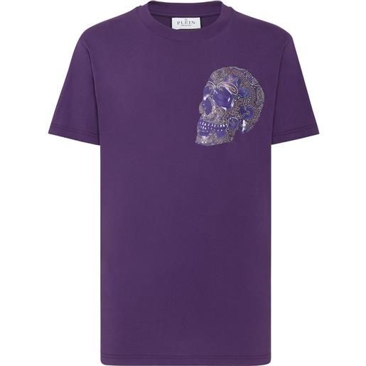 Philipp Plein t-shirt con stampa - viola