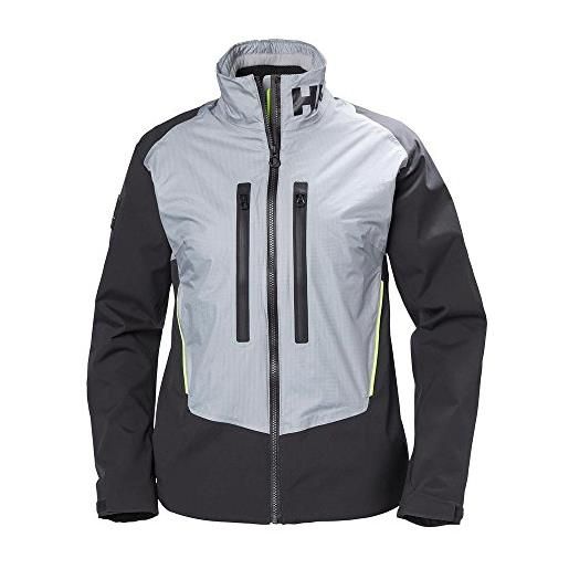 Helly Hansen w aegir h2flow jacket, tuta sportiva donna, grigio (gris 820), x-small