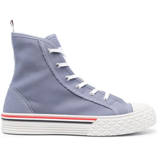 Thom Browne sneakers alte con dettaglio rwb - blu