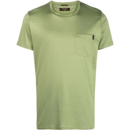 Moorer t-shirt girocollo - verde