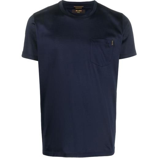 Moorer t-shirt girocollo - blu