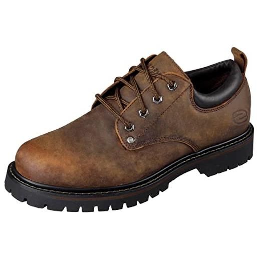 Skechers tom cats, scarpe stringate basse oxford uomo, marrone brown cdb brown, 39.5 eu