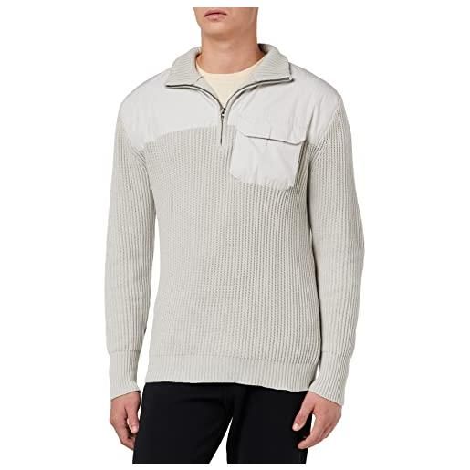 G-STAR RAW men's unisex army half zip knit, grigio (cool grey d22084-c868-1295), l