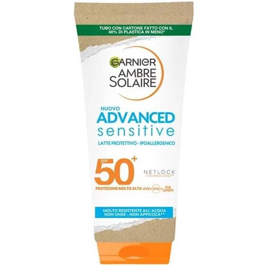 Garnier ambre solaire advance sensitive latte protettivo 200ml spf50+