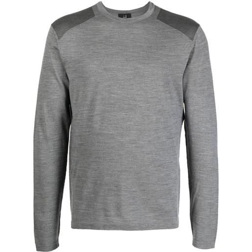 Dunhill t-shirt a maniche lunghe - grigio