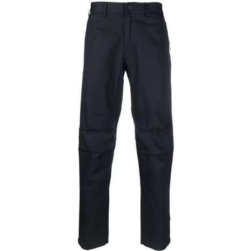 Maharishi pantaloni dritti con applicazione - blu