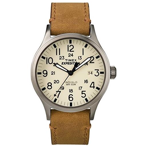 Timex twc0012009j orologio da polso da uomo, marrone/beige