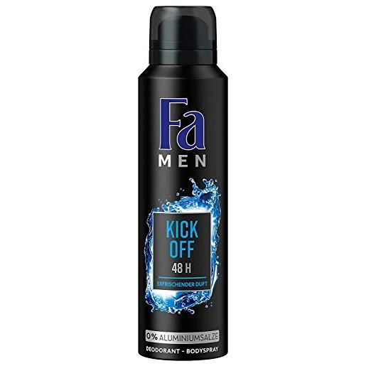 Fa men deo spray kick off 48h, confezione da (6 x 150 ml)