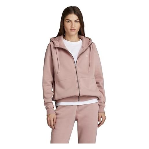 G-STAR RAW premium core 2.1 hooded zip thru sweater donna, beige (moonlight d22727-c235-g287), xs