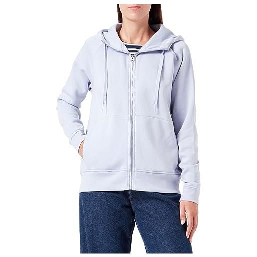 G-STAR RAW premium core 2.1 hooded zip thru sweater donna , grigio (icelandic blue d22727-c235-g081), l