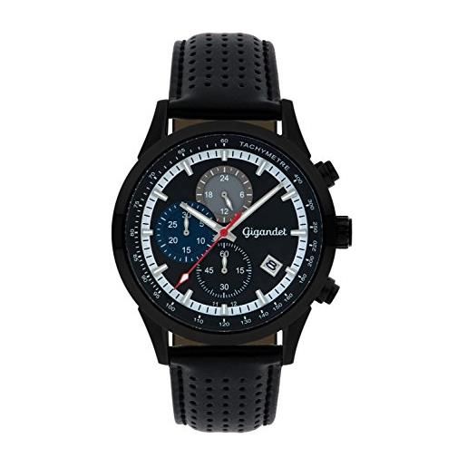 Gigandet competition orologio uomo cronografo analogico quartz nero g17-003