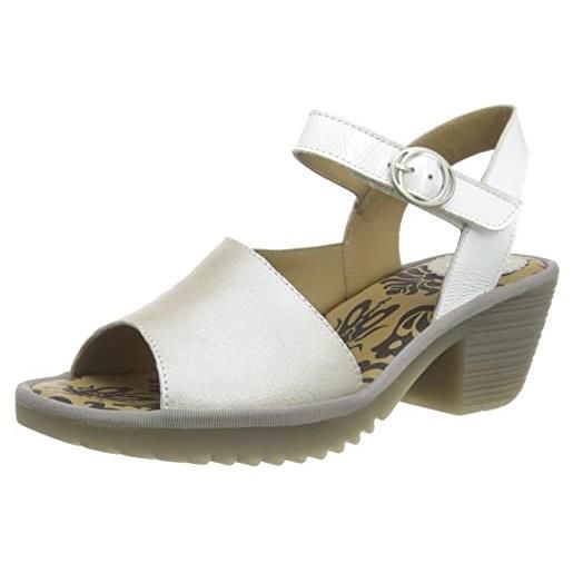 Fly London wely439fly, sandali donna, argento offwhite, 37 eu