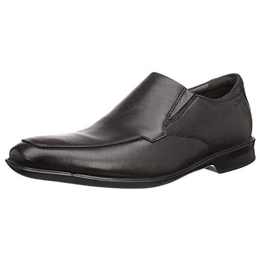 Clarks bensley step 261476867, mocassini uomo, nero (black leather black leather), 43 eu