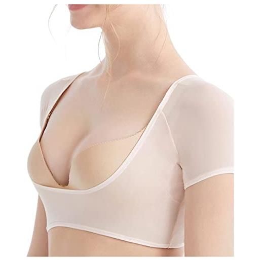 WANWEN underarm sweat pads for women reusable, t-shirt vest breathable antiperspirant washable armpit sweat pads reusable (l, pink)