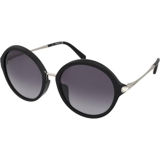 Swarovski sk0285-f 01b | occhiali da sole graduati o non graduati | plastica | tondi | nero | adrialenti