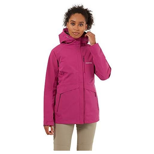Craghoppers caldbeck jacket giacche impermeabile shell, baton rouge, 46 donna