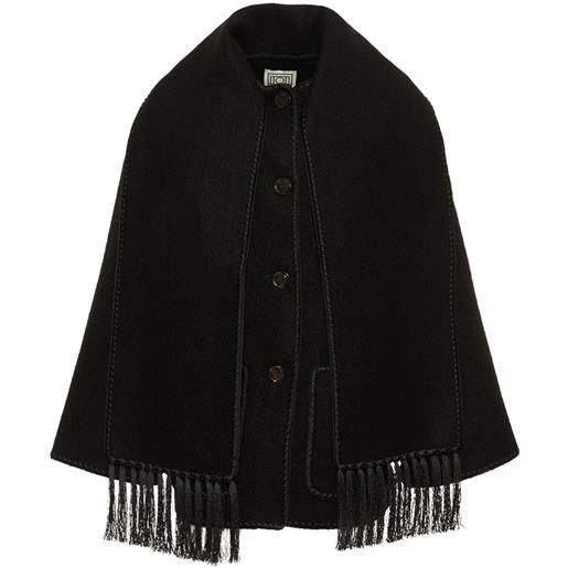 TOTEME giacca in misto lana / sciarpa