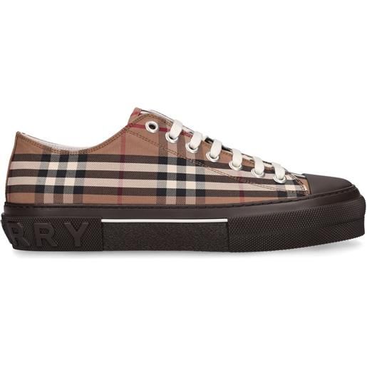 BURBERRY sneakers low top jack check con logo