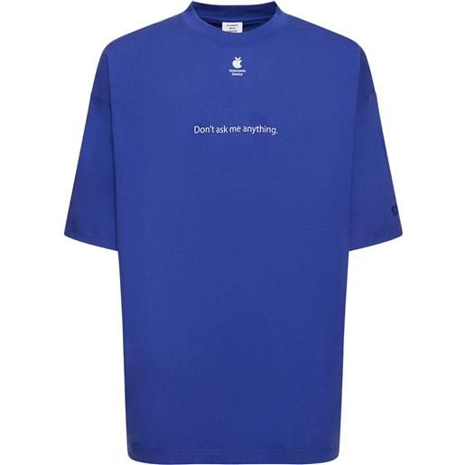 VETEMENTS t-shirt don't ask in cotone con stampa