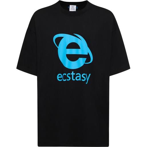 VETEMENTS t-shirt ecstasy in cotone con stampa