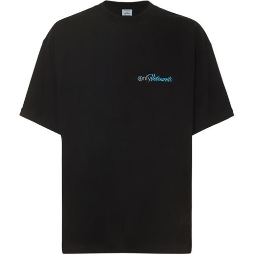 VETEMENTS t-shirt only vetements in cotone con stampa
