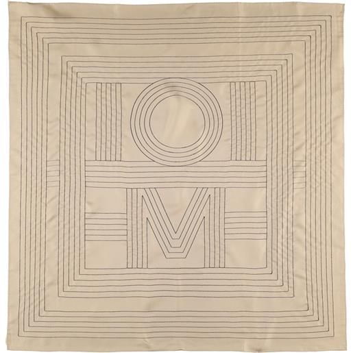 TOTEME foulard in seta monogram con ricami