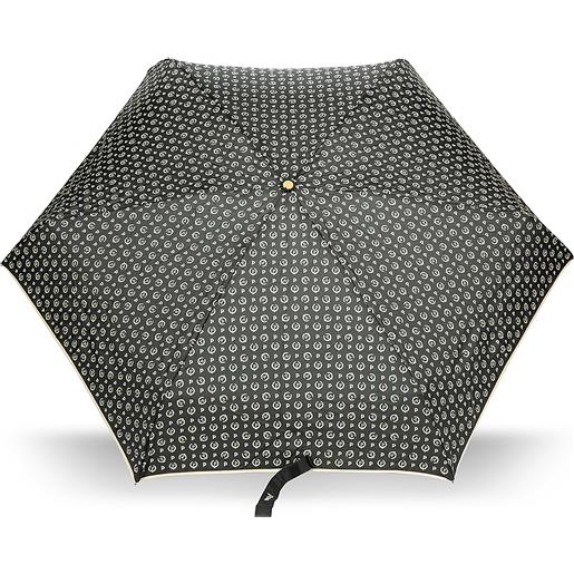 POLLINI ombrello mini heritage logo classic - nero