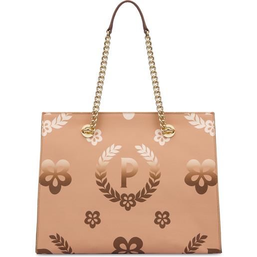 POLLINI shopping bag day-si!Heritage - marrone