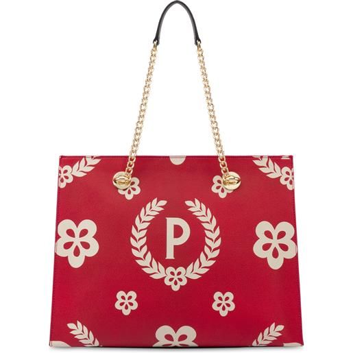POLLINI shopping bag day-si!Heritage - rosso