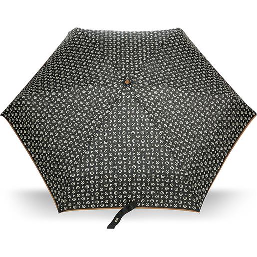 POLLINI ombrello mini heritage logo classic - nero